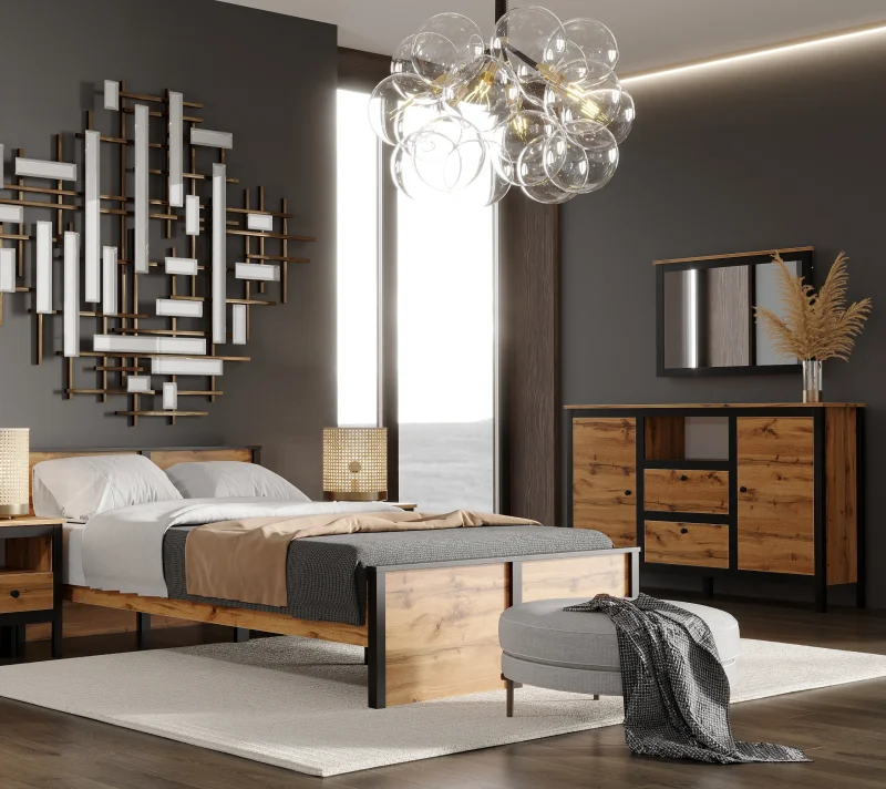 Тумба-комод Лофт дуб вотан KOM2D2S/150_5