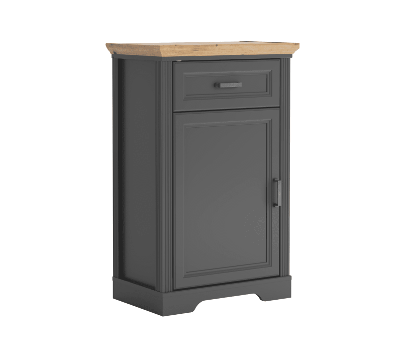 Тумба Жасмин графит/дуб артизан KOM1D1S_2