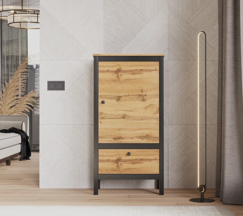 Тумба Лофт дуб вотан REG1D1S/60_1