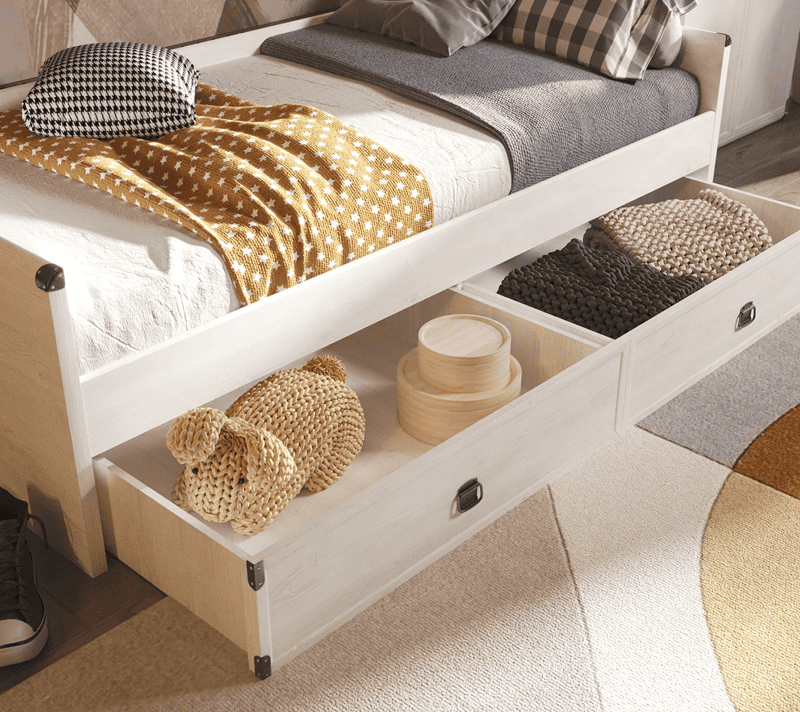 Кровать с ящиками Индиана сосна каньон JLOZ1S/90_6