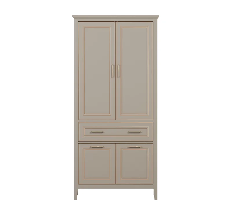 Шкаф Классик глиняный серый REG4D1S