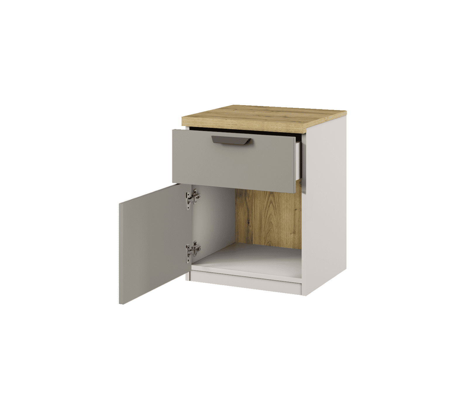 Тумба прикроватная Модерн персидский жемчуг/ирландский ликер/дуб наварра 1D1S_1