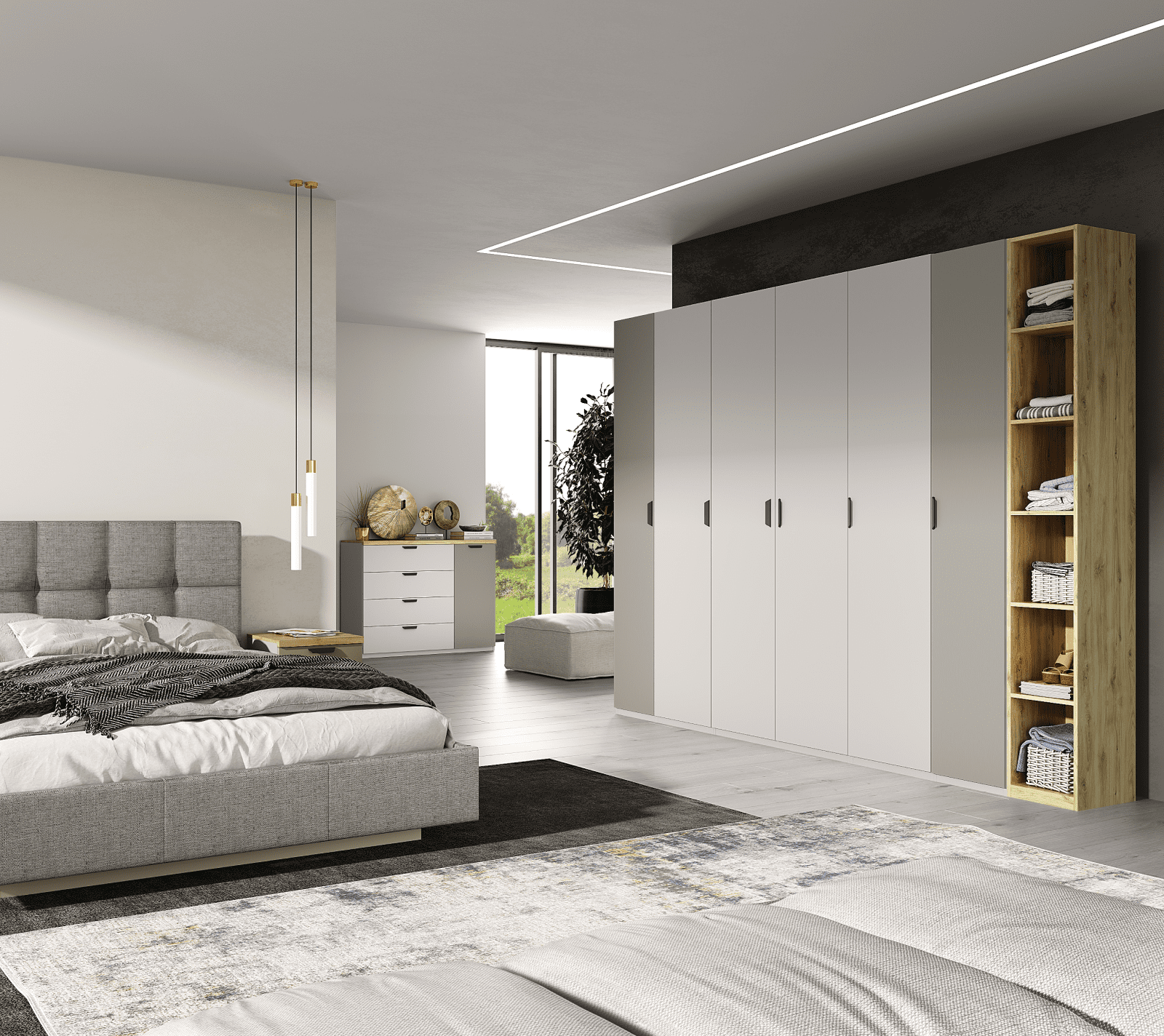 Тумба-комод Модерн персидский жемчуг/ирландский ликер/дуб наварра 1D4S_3