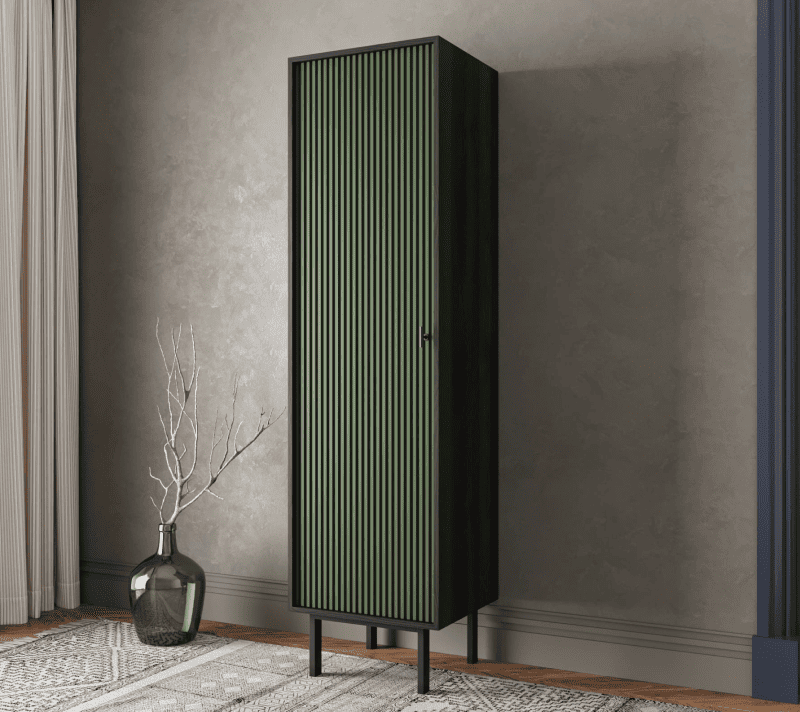 Шкаф Эмерсон зеленый/черный EM101/green/L_3