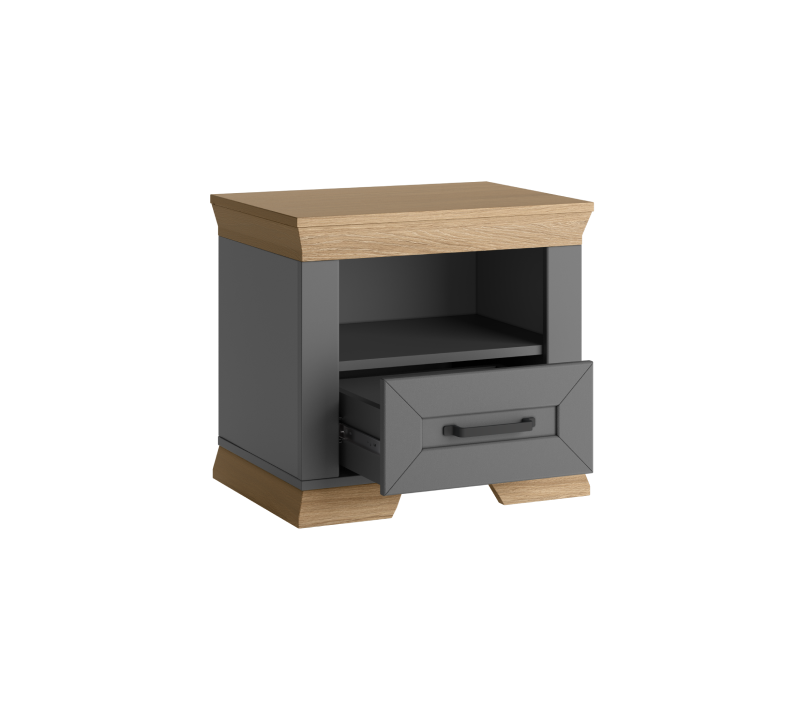 Тумба прикроватная Марсель дымчатый алмаз KOM1S_1