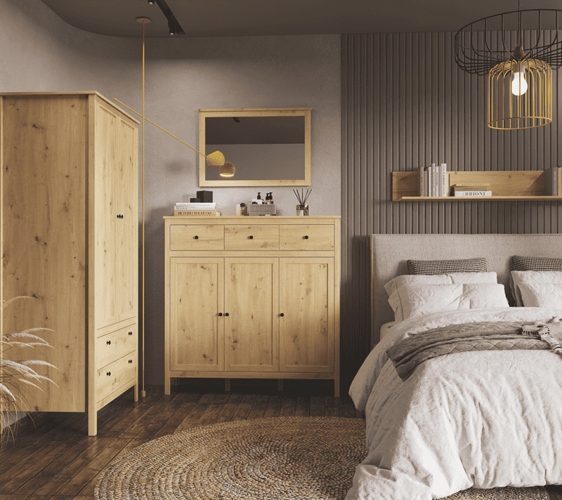 Зеркало Хельга дуб артизан LUS/90_5