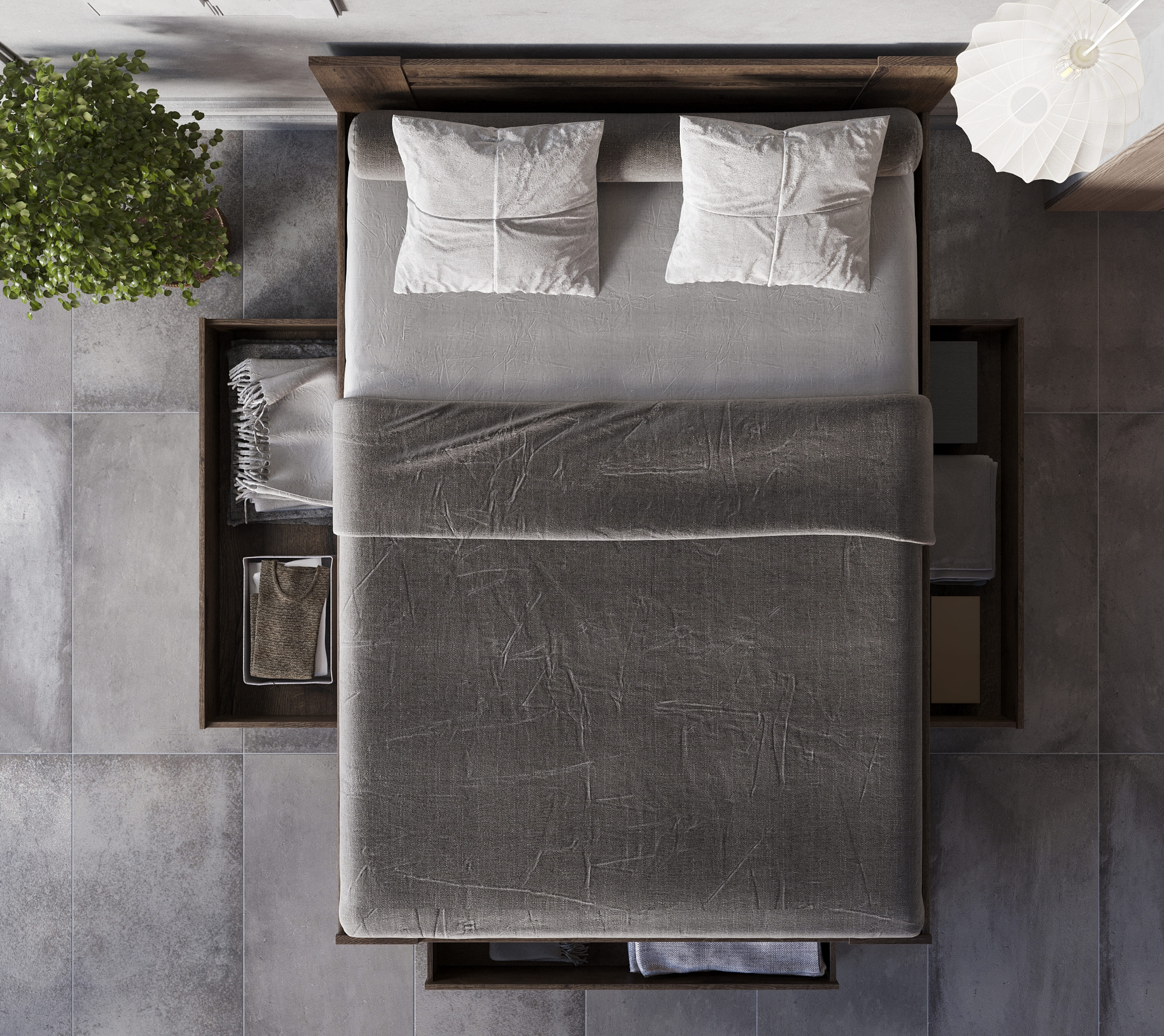 Комплект ящиков к кровати Непо дуб монастырский LOZ3S/140_4