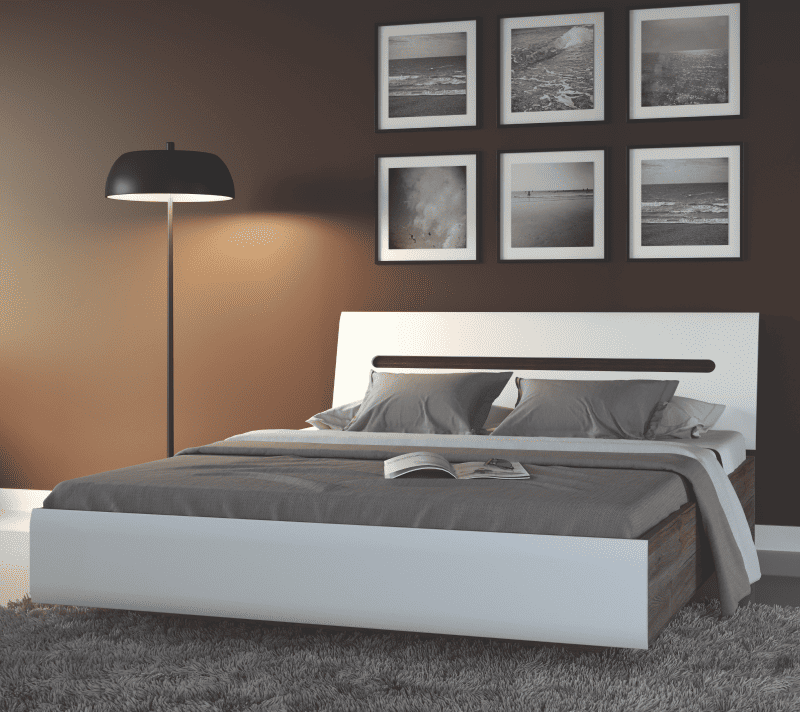 Кровать Ацтека белый LOZ160x200_2