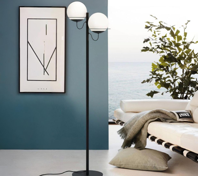 Торшер Сабалат черный/белый 98366_1