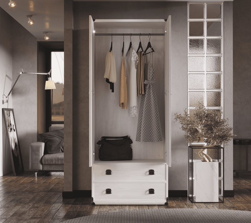 Шкаф Индиана сосна каньон JSZF2D2S_2