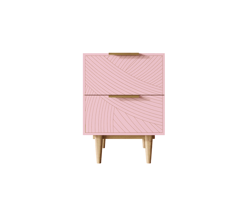 Тумба прикроватная Лайн розовый LN07/GR1/pink
