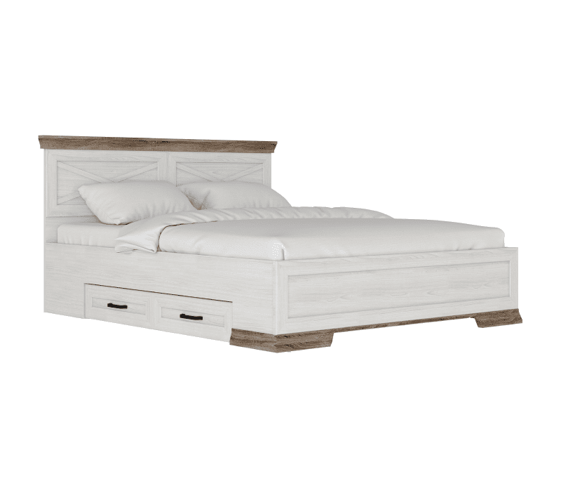 Кровать Марсель ясень снежный LOZ160х200_1