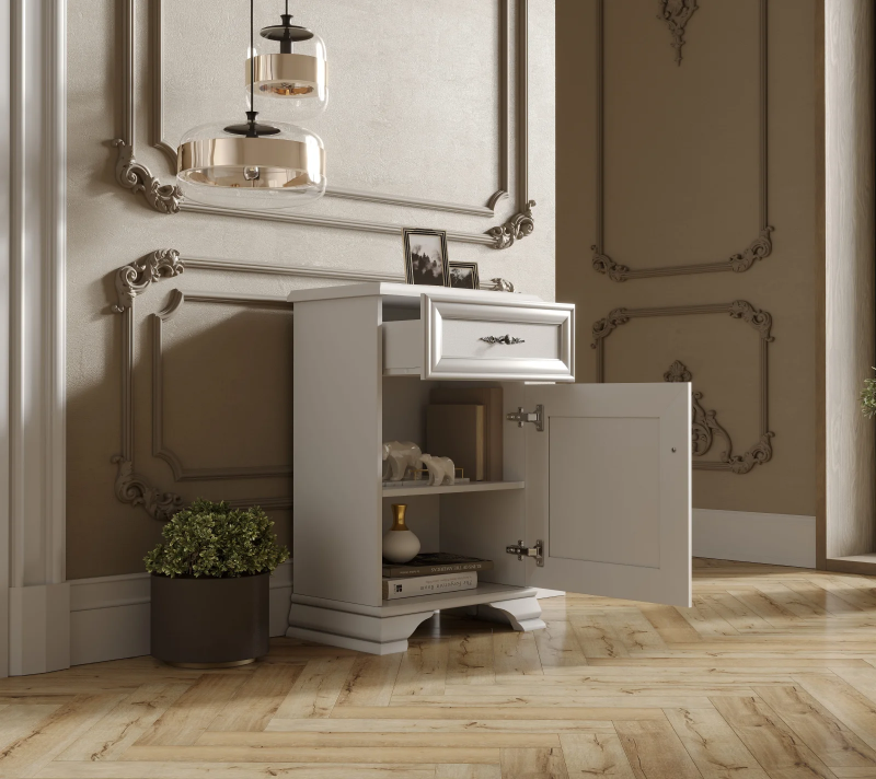 Тумба Кентаки белый KOM1D1S/P_2