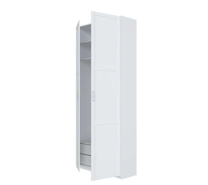 Шкаф в спальню Моби белый REG/100