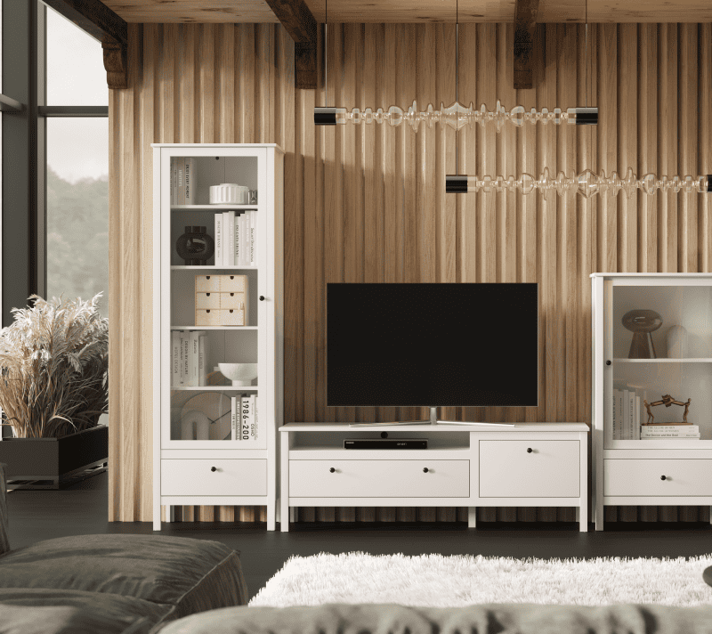 Тумба под телевизор Эва белый RTV1D1S_7