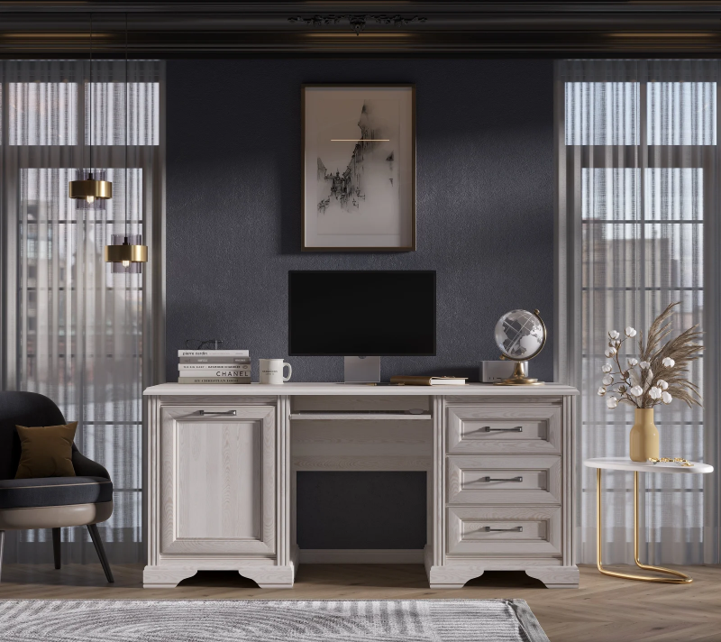 Стол письменный Стилиус лиственница сибирская BIU/170_1