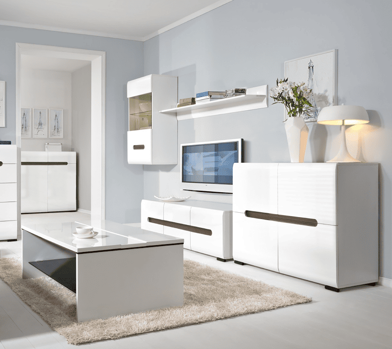 Тумба под телевизор Ацтека белый RTV2D2S/4/15_4