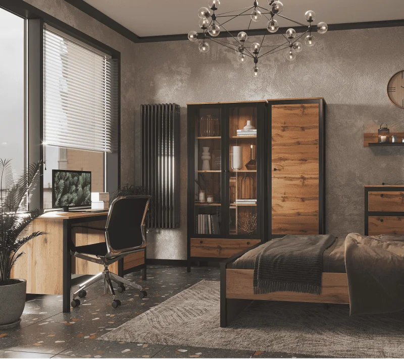 Стол письменный Лофт дуб вотан BIU/130_7