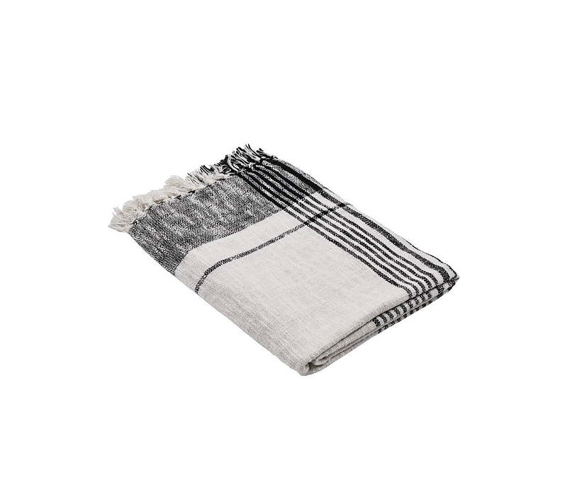 Плед Чевери белый/черный 420063