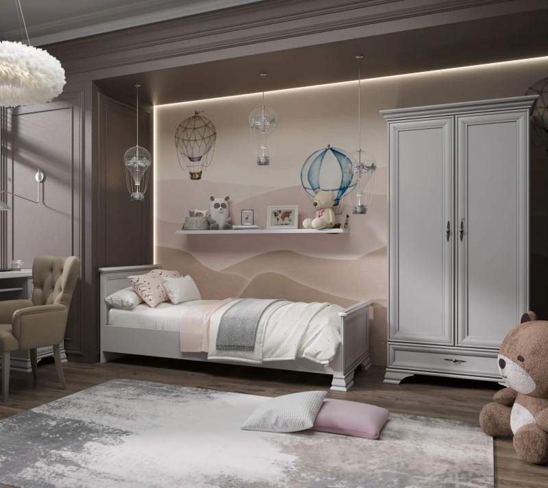 Шкаф Кентаки белый SZF2D1S_6