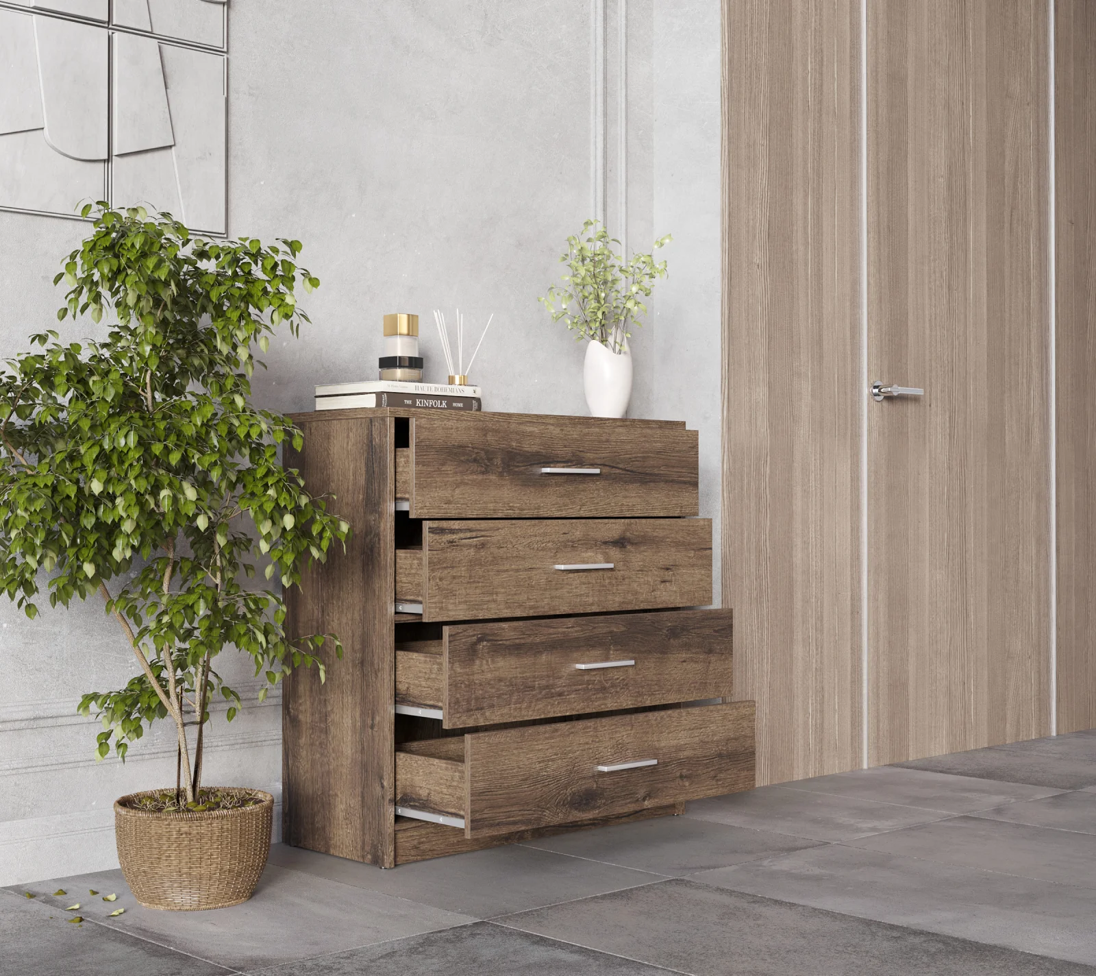 Комод Непо дуб монастырский KOM4S_2