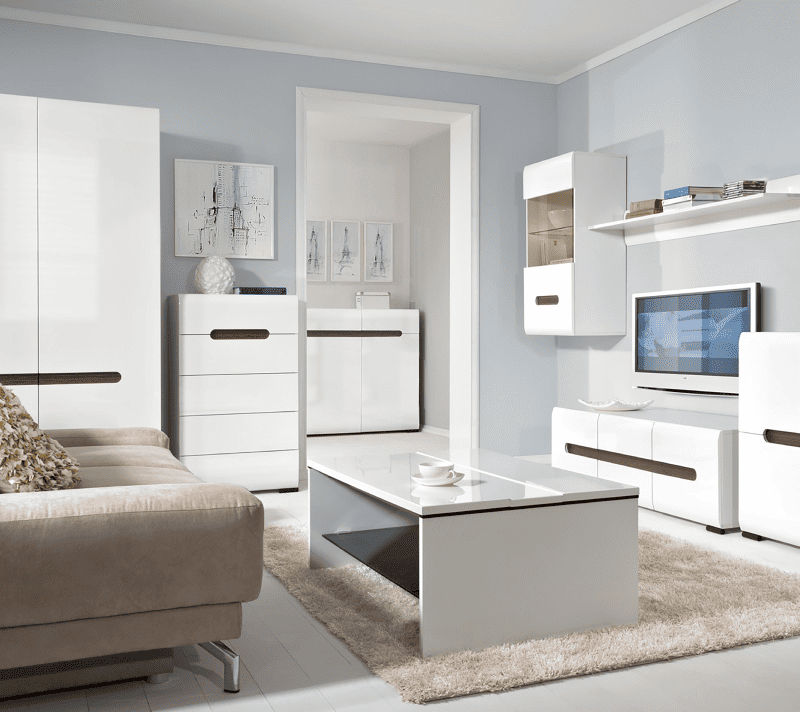 Тумба-комод Ацтека белый KOM3D3S/8/15_5