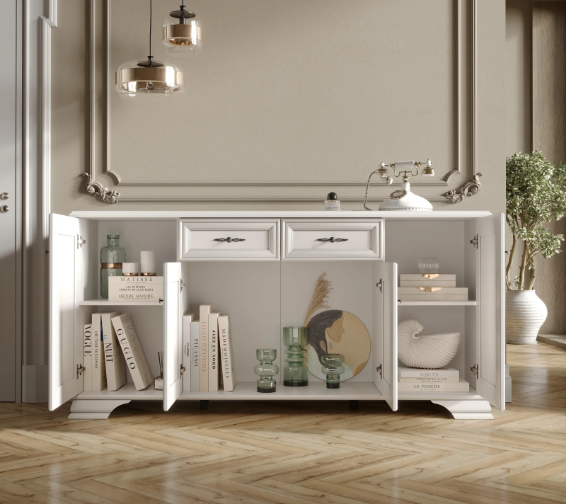 Тумба-комод Кентаки белый KOM4D2S_2