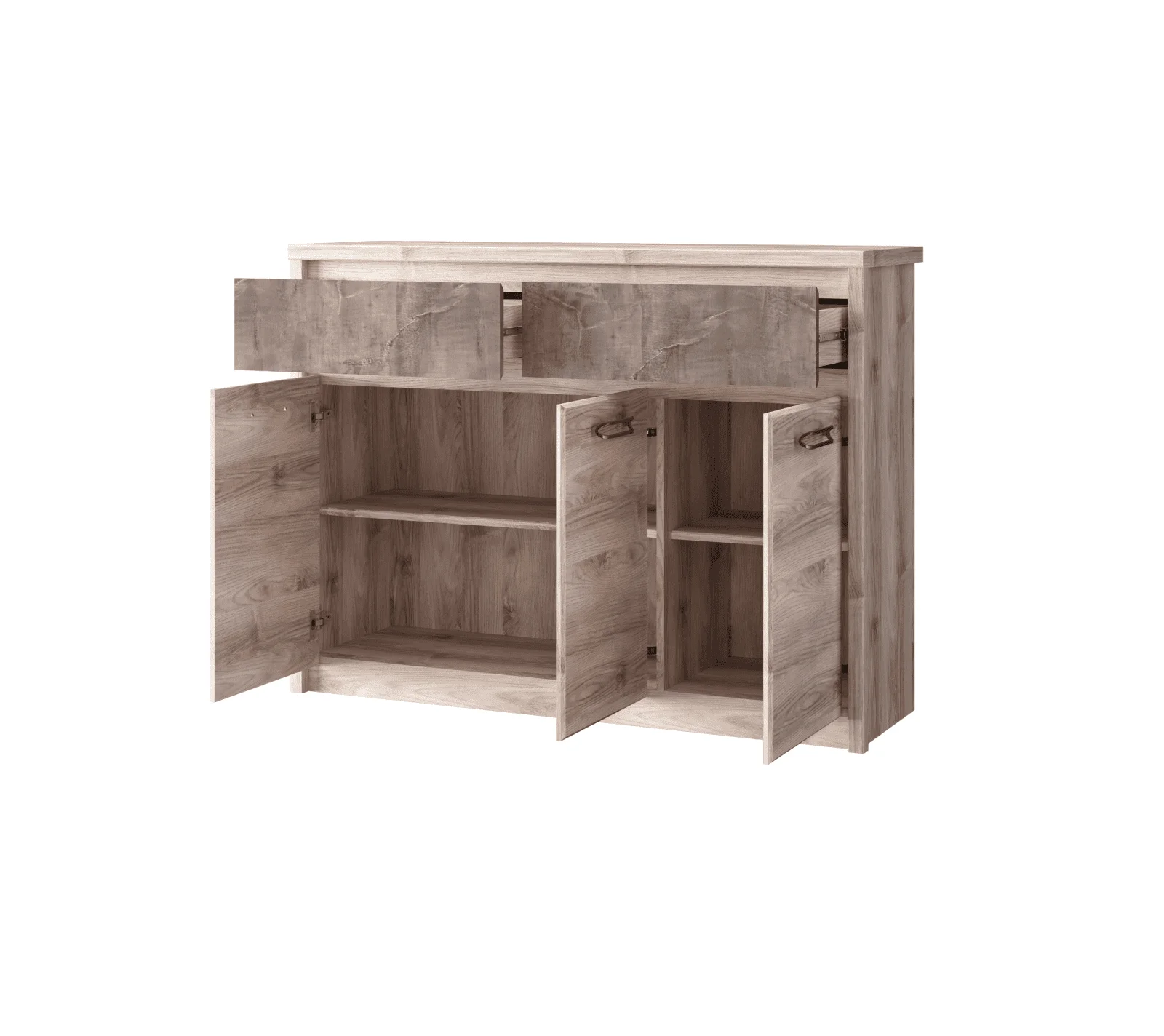 Тумба-комод Джаз каштан найроби/оникс 3D2S_1