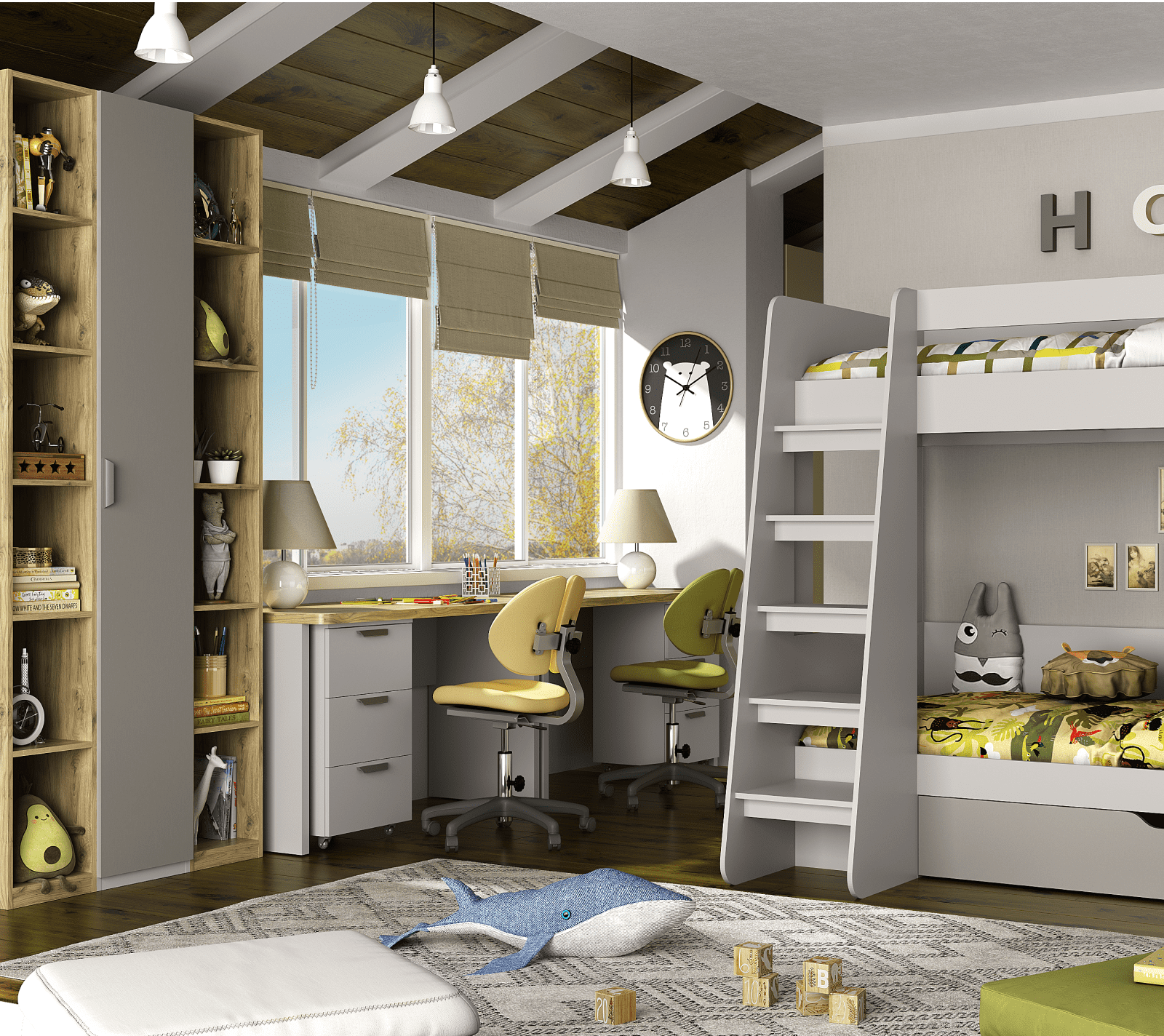 Стеллаж Модерн дуб наварра_2