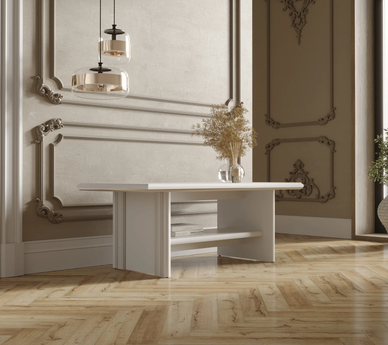 Стол журнальный Кентаки белый LAW_2