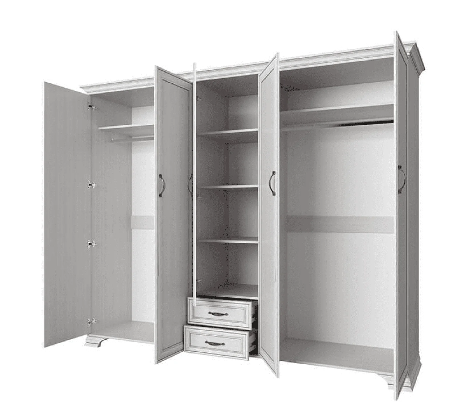 Шкаф с зеркалом Тиффани вудлайн кремовый 5DG2S Z_1