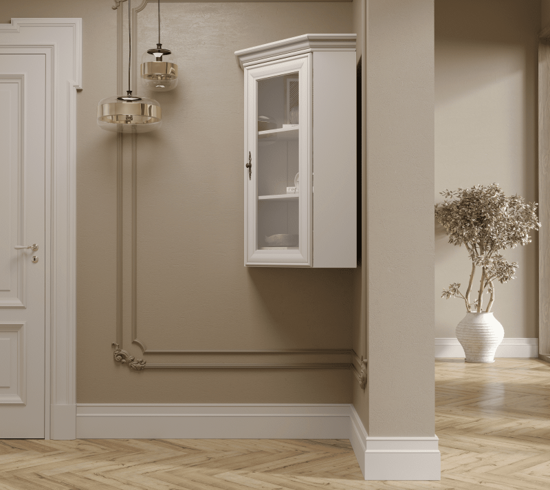 Витрина угловая Кентаки белый NADN1W_3