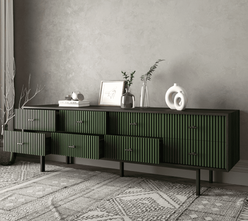 Комод Эмерсон зеленый/черный EM03/green/L_2