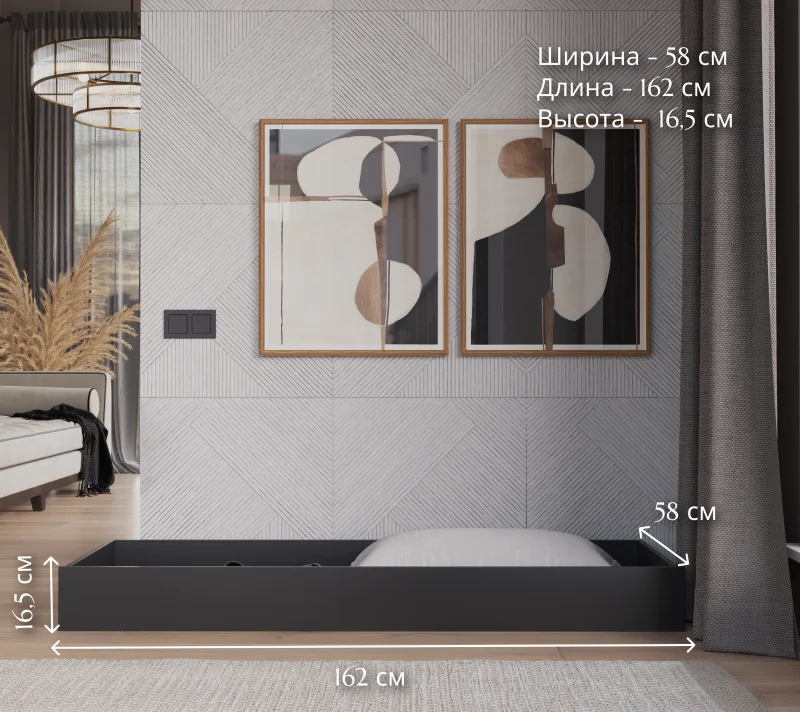 Тумба для постельных принадлежностей Лофт дуб вотан SZU_3