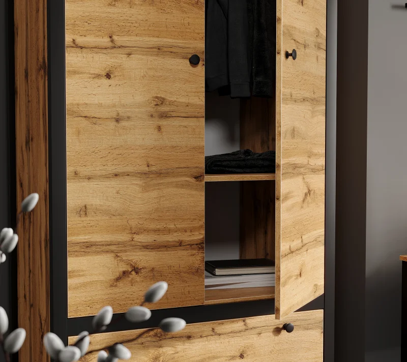 Шкаф Лофт дуб вотан SZF2D1S_5