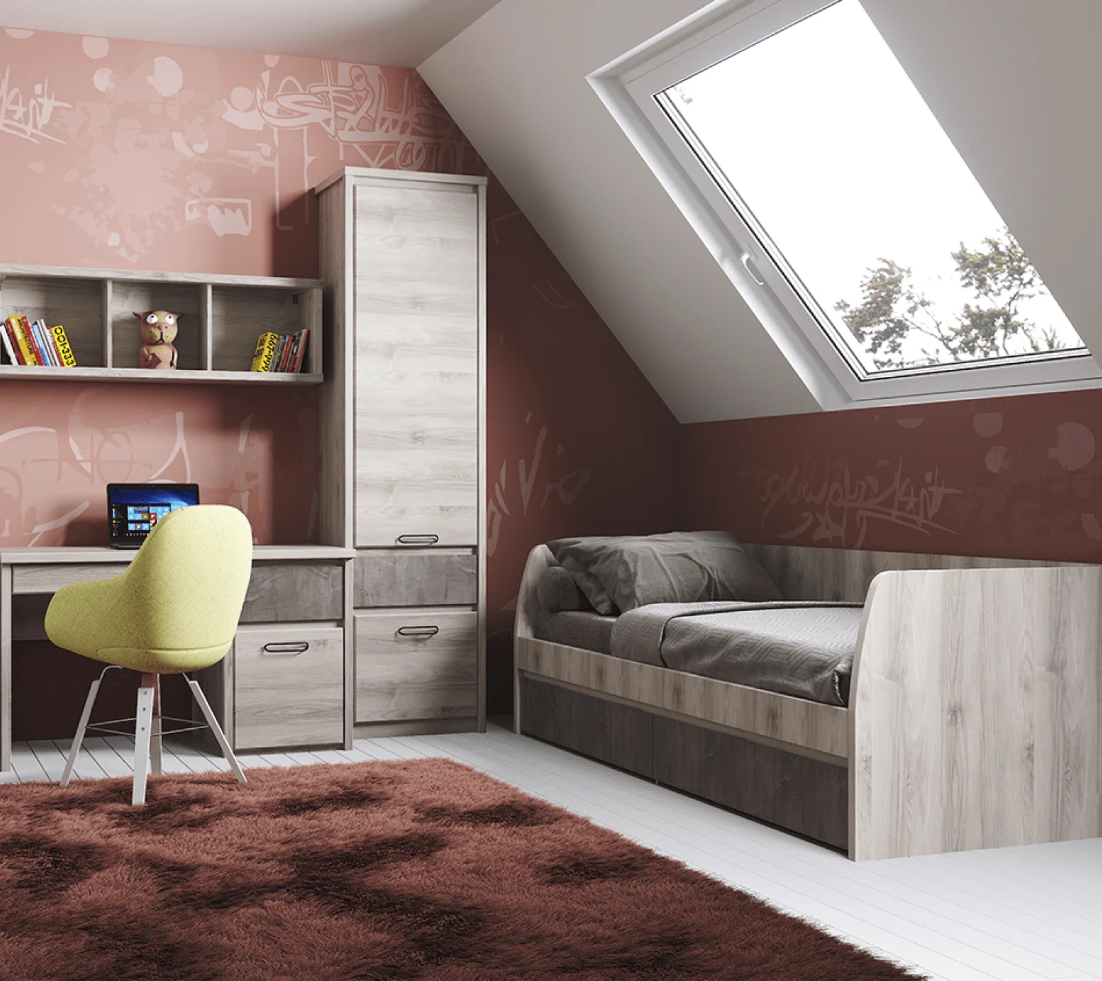 Кровать Джаз каштан найроби/оникс 90x200_3