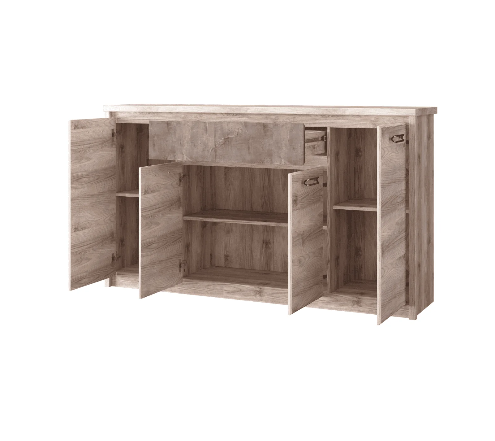 Тумба-комод Джаз каштан найроби/оникс 4D1S_1