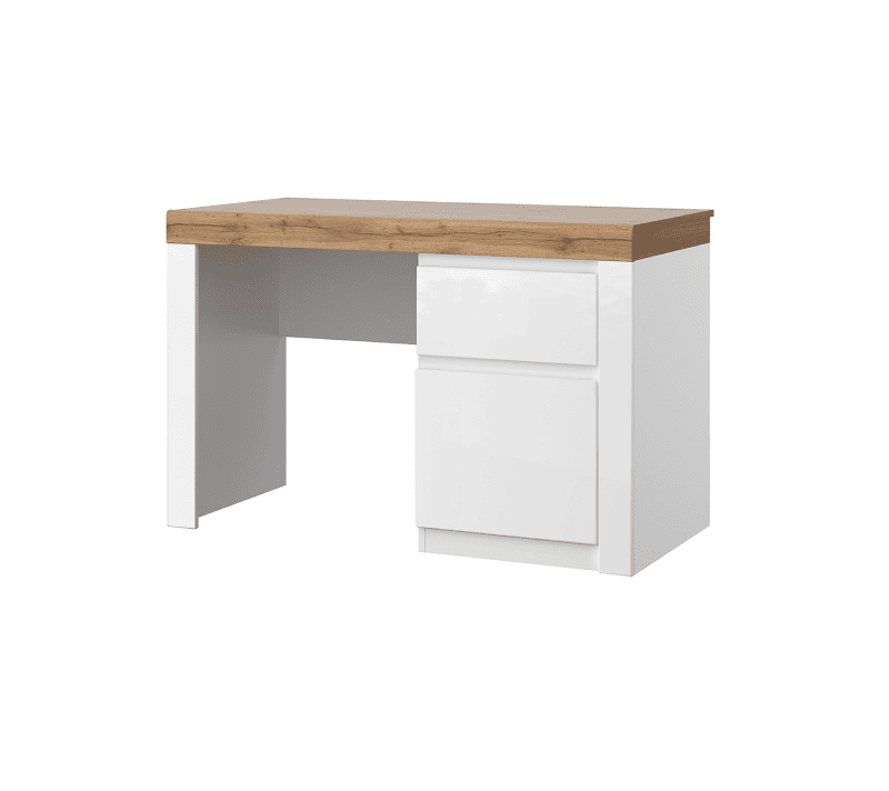 Стол письменный Таурус белый глянец/дуб вотан 1D1S