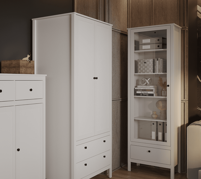 Витрина Эва белый REG1W1S/65_5