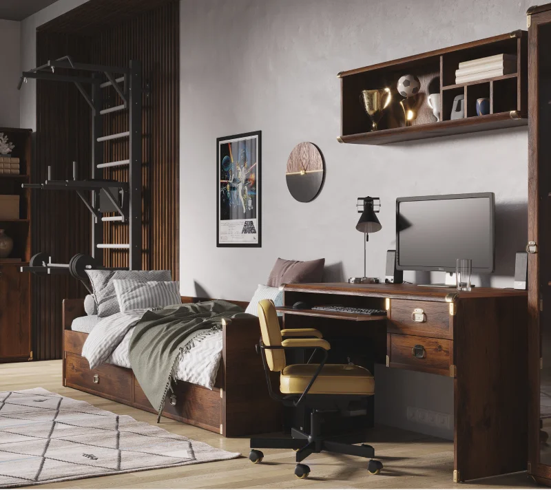 Полка Индиана дуб саттер JPOL/120_4