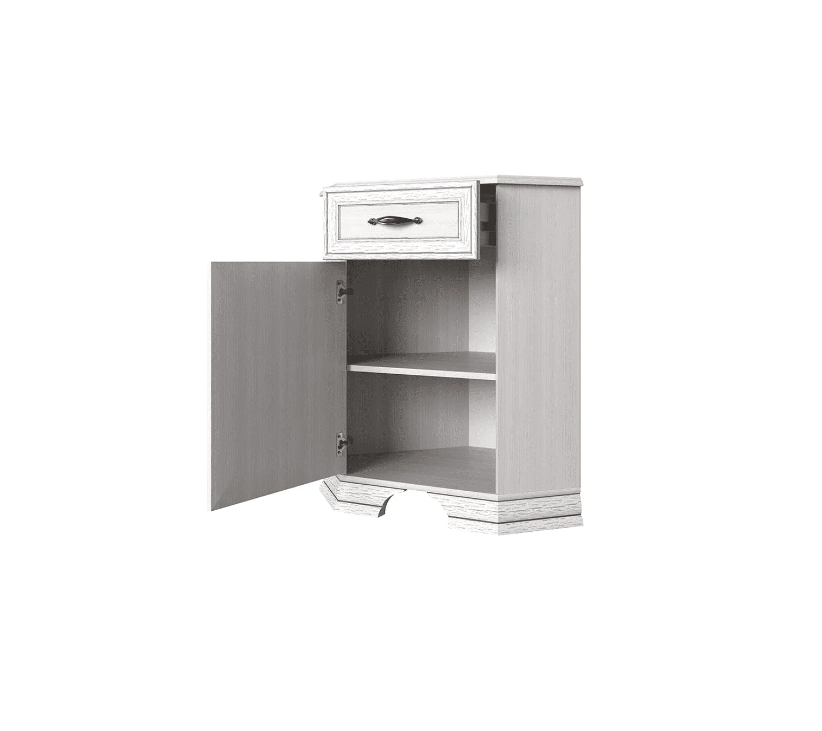 Тумба угловая Тиффани вудлайн кремовый 1D1SU_1