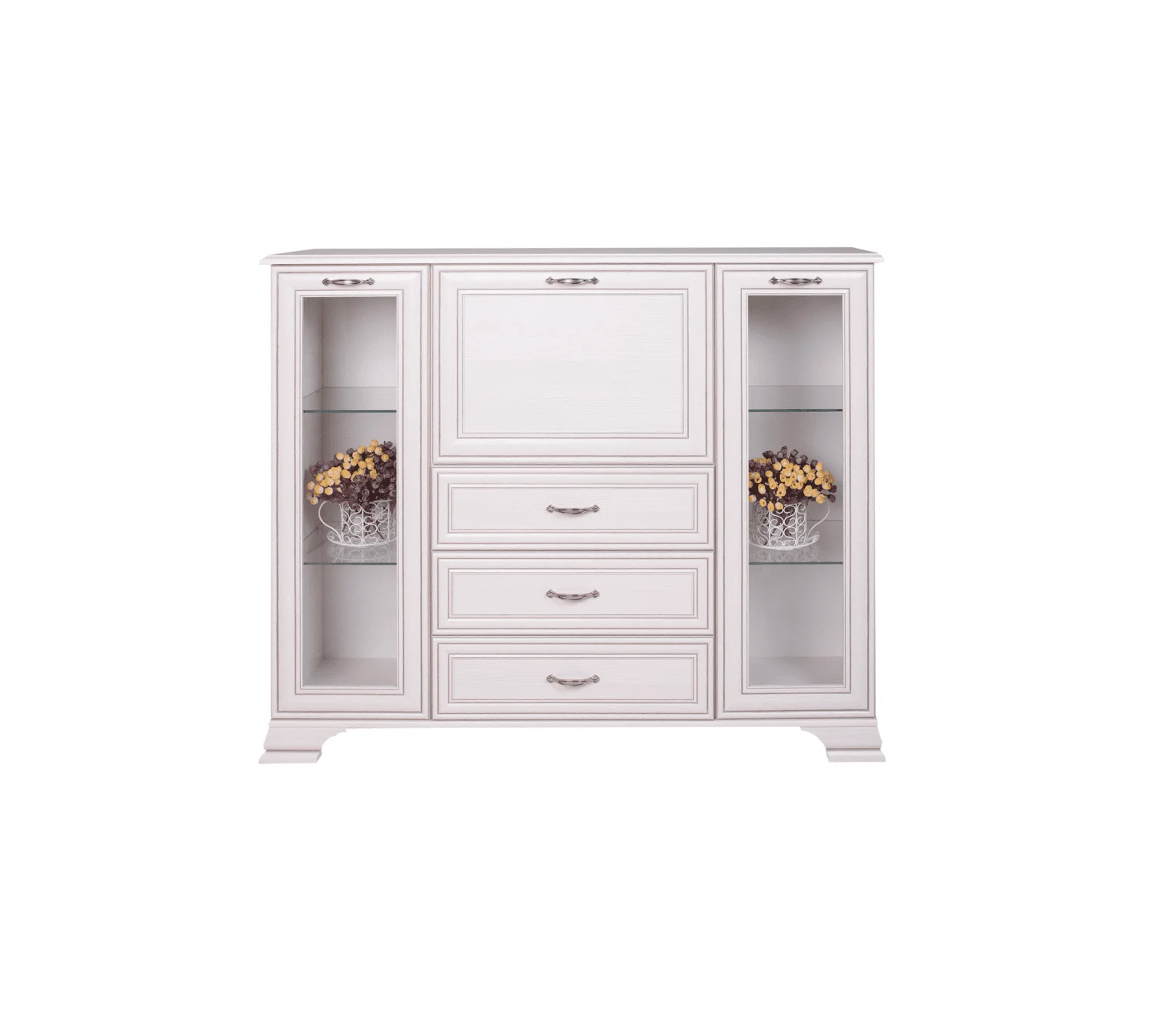 Витрина-комод Тиффани вудлайн кремовый 2V1D3S_1