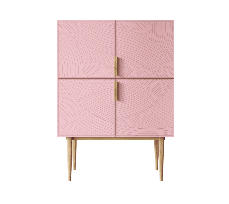 Тумба Лайн розовый LN13/GR1/pink