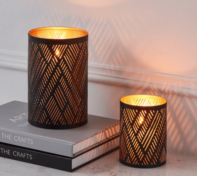 Подсвечник Сабик черный/золотой 422004_1