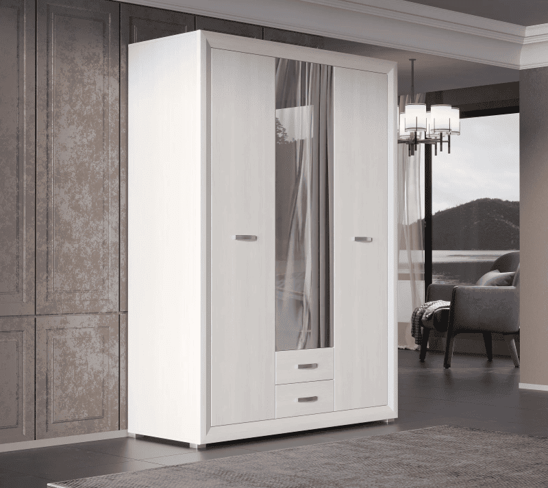 Шкаф Мальта лиственница сибирская/орех лион SZF3D2S_3