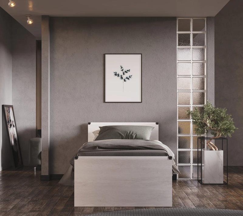 Кровать Индиана сосна каньон JLOZ90x200_2