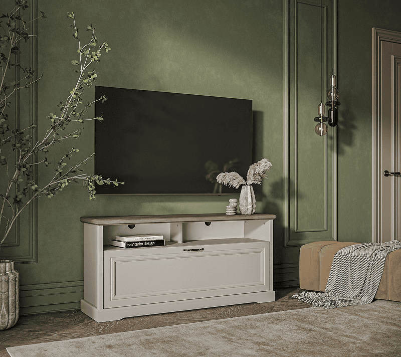 Тумба под телевизор Тоскана Нью персидский жемчуг/каньон RTV1D2N_3