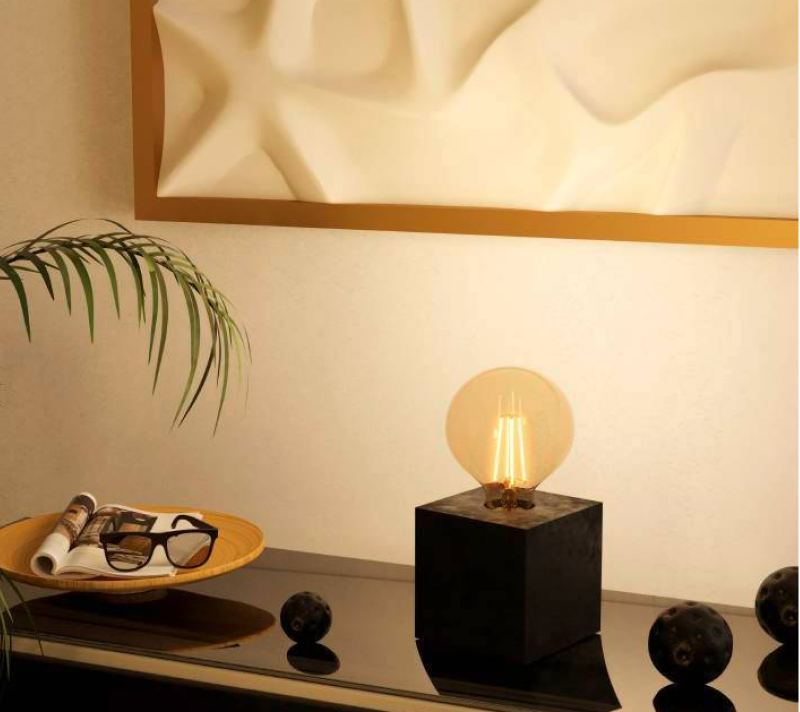 Настольная лампа Прествик 2 черный 43734_1