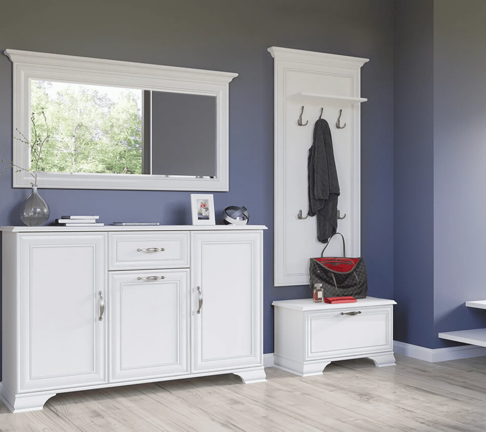 Зеркало Тиффани вудлайн кремовый 130_2