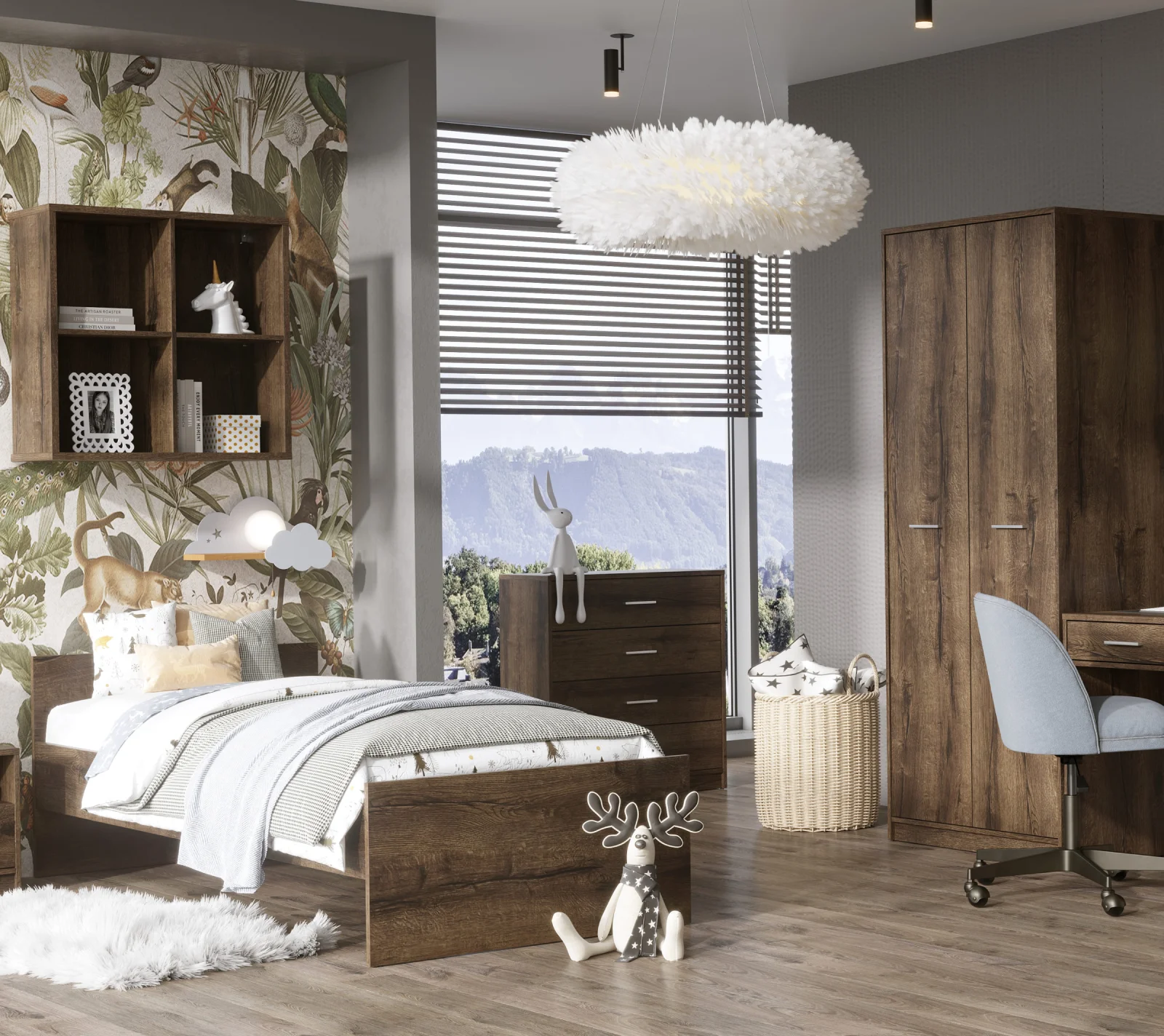 Стеллаж Непо дуб монастырский SFW/8/8_4